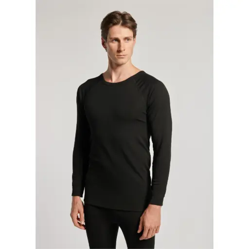 [60/2-1662JM] Thermal shirt, black color, size M. NJORDWEAR
