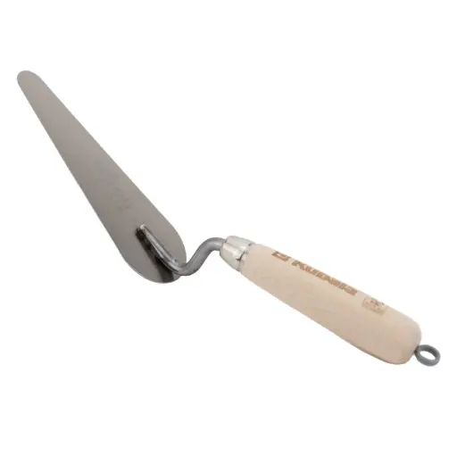 [60-5906] Stainless steel stucco trowel with rounded end, 55x160x20 mm. KUBALA