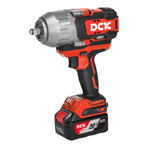 [26/8-KDPB1218FK] Akumuliatorinis bešepetėlinis smūginis veržliasukis 1218Nm. 1/2, 20V, KDPB1218FK, DCK (2x5,0Ah akumuliatorius, įkroviklis)