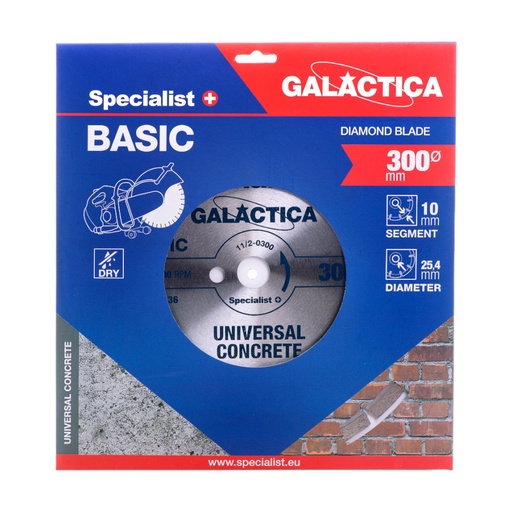 [11/2-0300] SPECIALIST+ deim. diskas GALACTICA, 300x10x25,4 mm