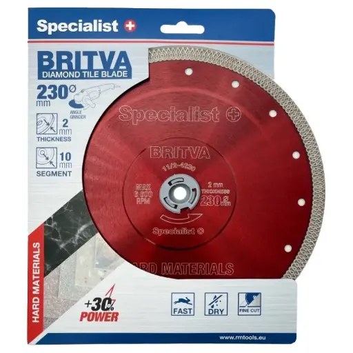 [11/2-4230] SPECIALIST+ teemantlõikeketas BRITVA, 230x2x22 mm