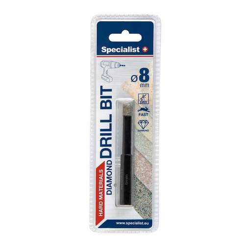 [11/2-9308] SPECIALIST+ deimantinis grąžtas D8