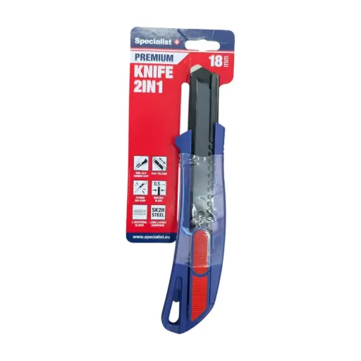 [07-07813] 2-in-1 snap-off knife 18 mm, SPECIALIST+