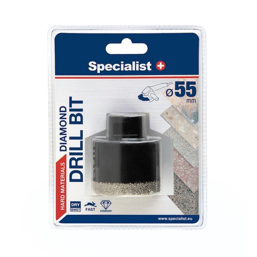 [11/2-9455] SPECIALIST+ deimantinis grąžtas D55 M14
