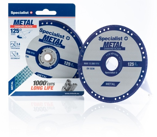 [11/2-VD125R] SPECIALIST+ diamond metal cutting disc, 125 mm