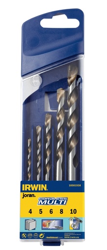 [18-1938] Puurikomplekt CORDLESS 4,5,6,8,10 mm