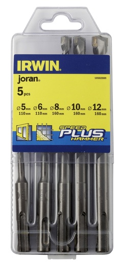 [19-502089] IRWIN betoonipuuride komplek SDS+ 5,6,8,10,12 mm
