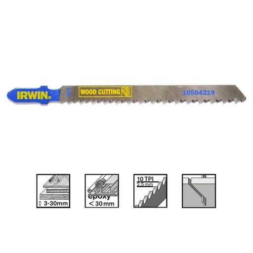 [23-4219] IRWIN Jig saw blades, 5PK T101B