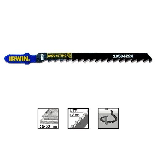 [23-4224] Pjūklelis medienai 100 mm „IRWIN" T244D
