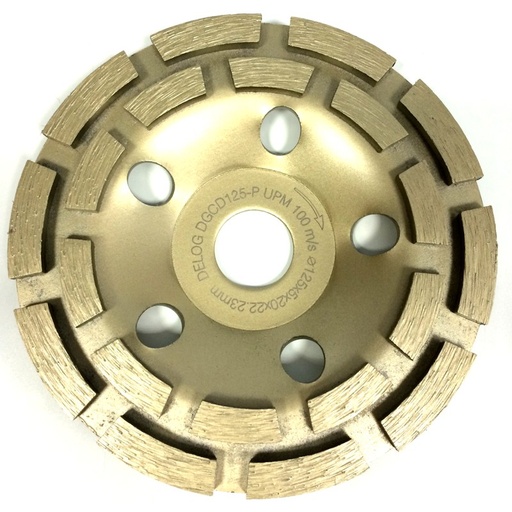 [25/4-125P] Teemanttald betooni lihvimiseks DELOG 125x5x8x22,23