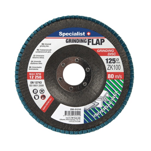 [250-31210] SPECIALIST+ lamellketas, ZK100, 125 mm 