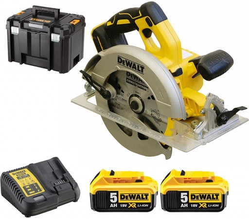 [26/5-570P2QW] Ripzāģis DeWalt DCS570P2; 18V 2x5Ah