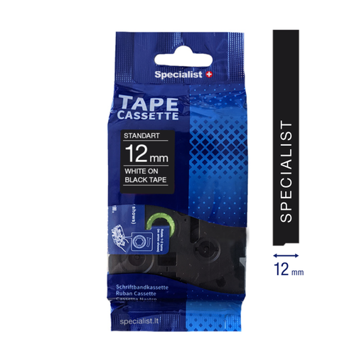 [31/2-AZE335] SPECIALIST+ lenta STANDART komp., 12 mm, balta / melna