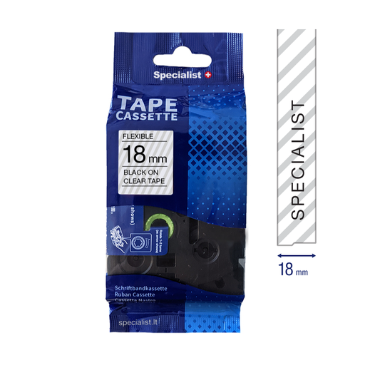 [31/2-FX141] SPECIALIST+ lint FLEXIBLE sobiv, 18 mm, must/beež