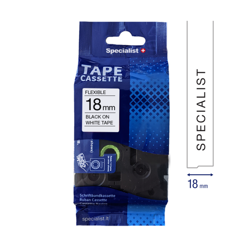 [31/2-FX241] SPECIALIST+ BROTHER comp, 18 mm Flexible B/White