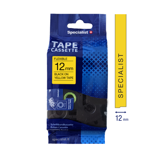 [31/2-FX631] SPECIALIST+ BROTHER comp, 12mm Flexible B/Yellow