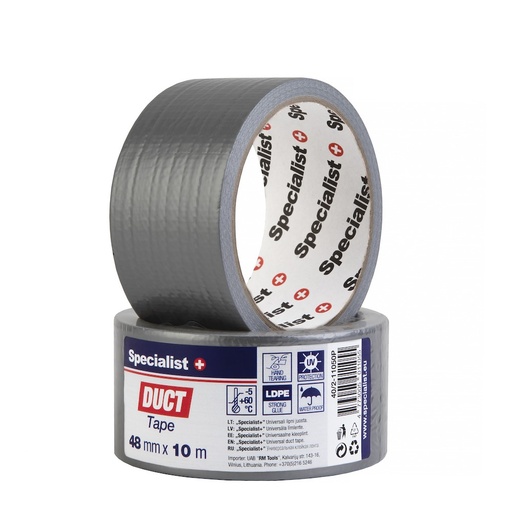 [40/2-11050P] SPECIALIST+ teip, 48 mm x 10 m, hall