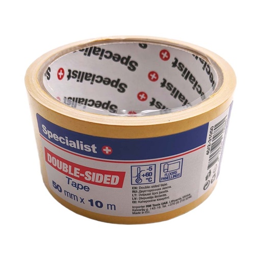 [40/2-31050] SPECIALIST+ kahepoolne teip, 50 mm x 10 m