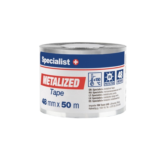 [40/2-65050] SPECIALIST+ metalizēta lente, 48 mm x 50 m