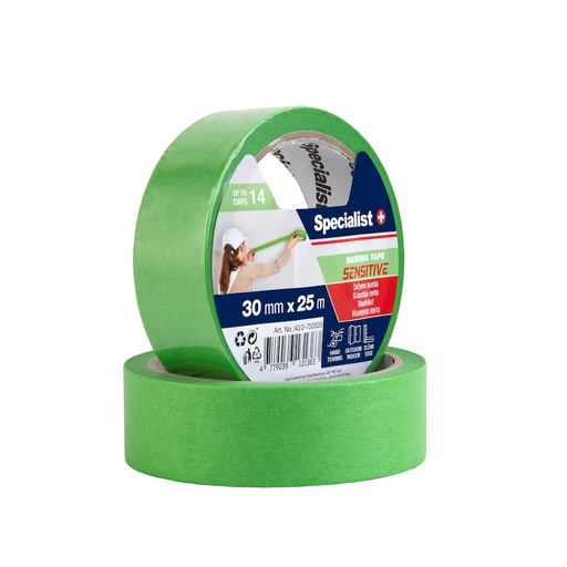 [40/2-75030S] SPECIALIST+ dažymo juosta SENSITIVE, 30 mm x 25 m