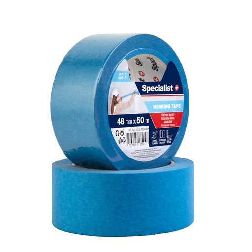 [40/2-75048M] SPECIALIST+ maalriteip, 48 mm x 50 m, sinine