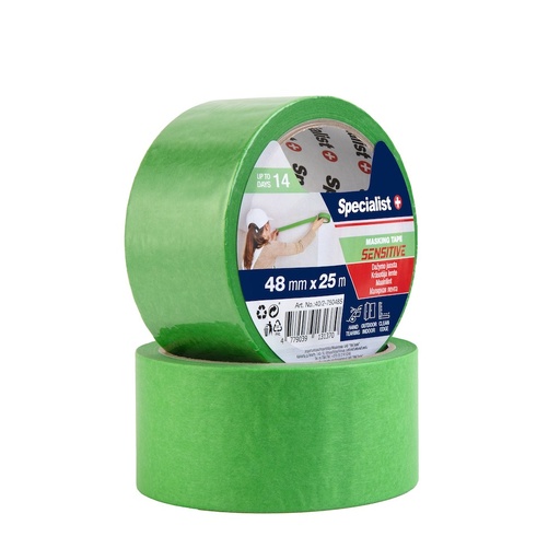 [40/2-75048S] SPECIALIST+ maalriteip SENSITIVE, 48 mm x 25 m