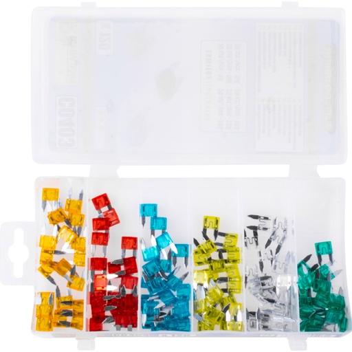 [42-C0403] Mini fuse kit 120 pcs 5A-30