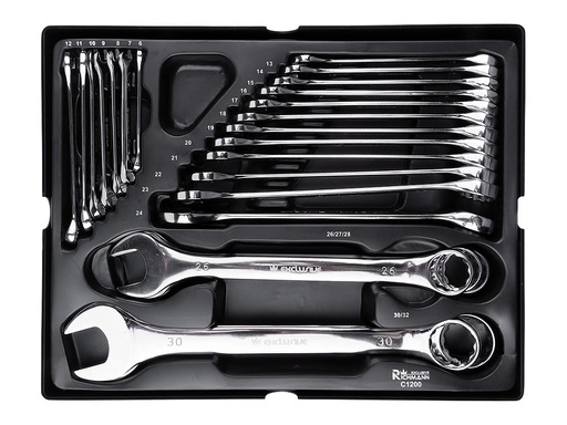 [42-C1200] Kombinuotų raktų rinkinys 24 vnt.