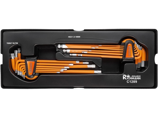 [42-C1209] L formos raktų rinkinys S2, 18 vnt.