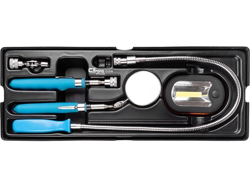 [42-C1216] Magnetlisatarvikud + lamp, 6 tk