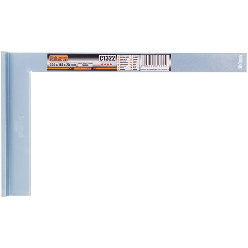 [42-C1323] Steel angle square, thickness 5 mm, 400x
